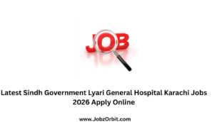 Latest Sindh Government Lyari General Hospital Karachi Jobs 2026 Apply Online