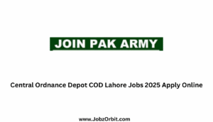 Central Ordnance Depot COD Lahore Jobs 2025 Apply Online